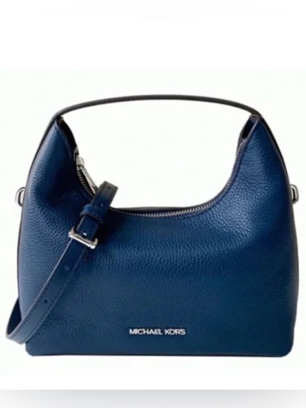 NWT Michael Kors Ember Small Messenger Crossbody Bag Navy w/ Dust Bag $448